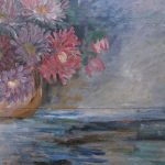 Paire de Natures Mortes Florales par Alice Rey – Huiles sur Panneaux – France, env. 1950 anciellitude