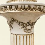 Importante Lampe Colonne en Céramique Estampillée Capodimonte – Italie, v. 1970 anciellitude